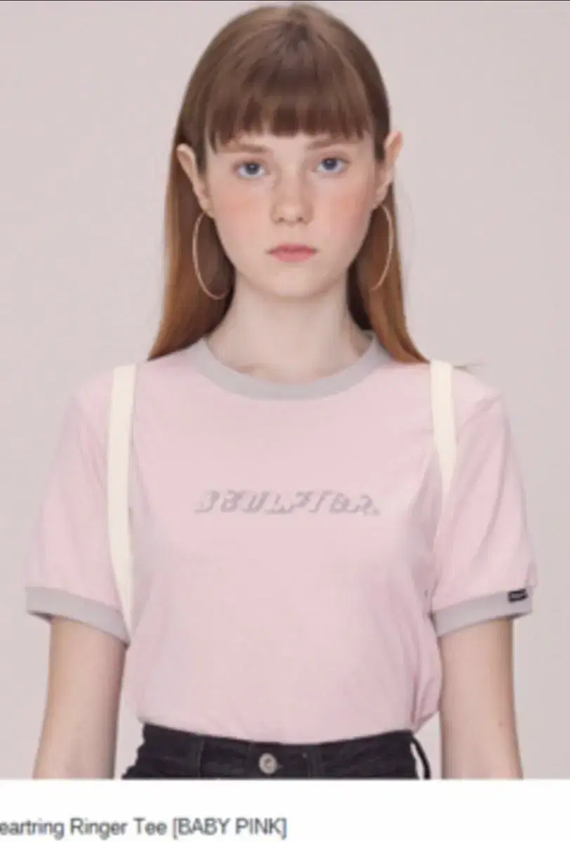 스컬프터 heartring ringer tee babypink